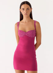 Marias Mini Dress - Fuchsia